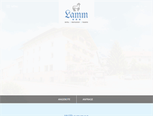 Tablet Screenshot of hotel-lamm.it